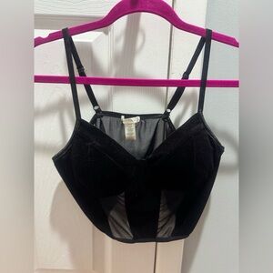 Bozzolo Black Mesh Bralette
